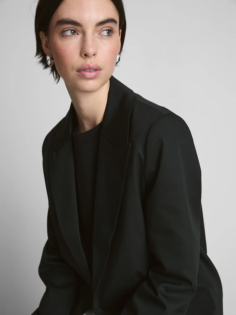 Oversized Single-Breast Blazer
