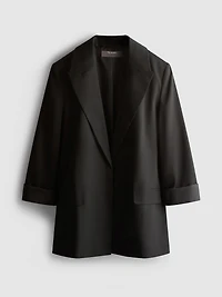Oversized Single-Breast Blazer