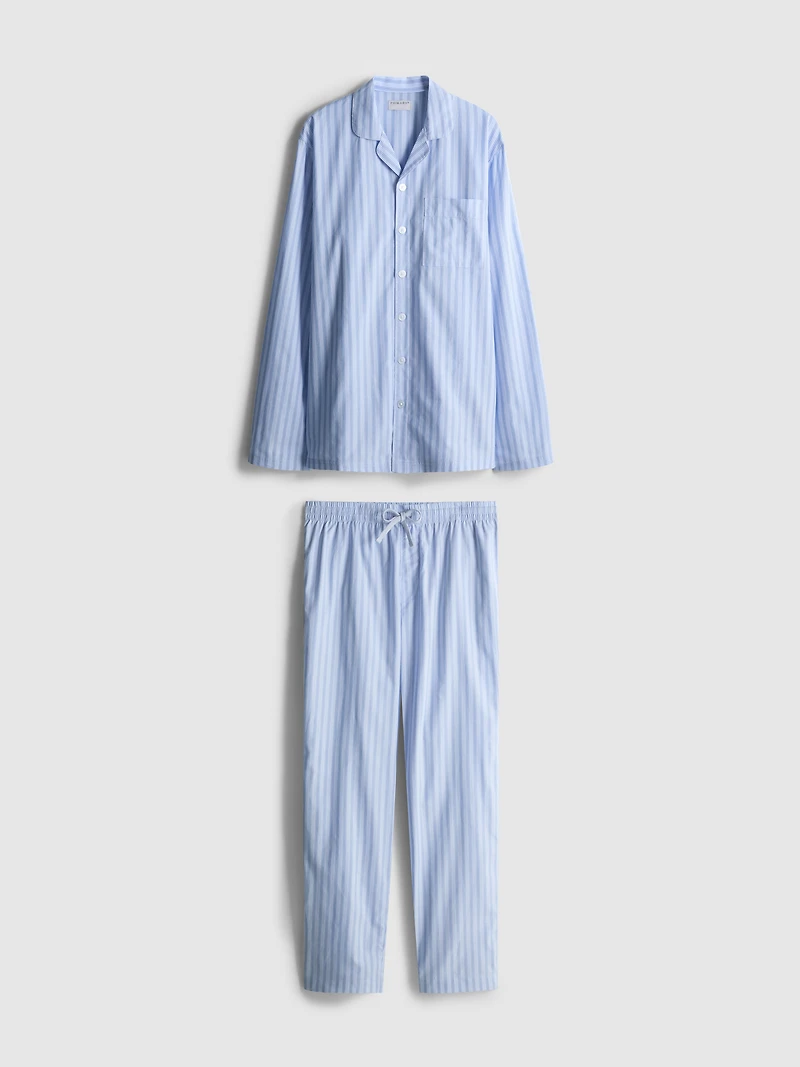 Striped Long-Sleeve Pajama Set