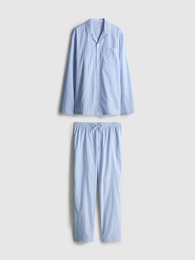 Striped Long-Sleeve Pajama Set