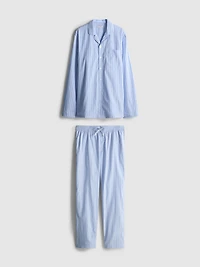 Striped Long-Sleeve Pajama Set