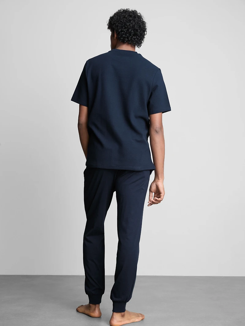 Textured Long Pajamas