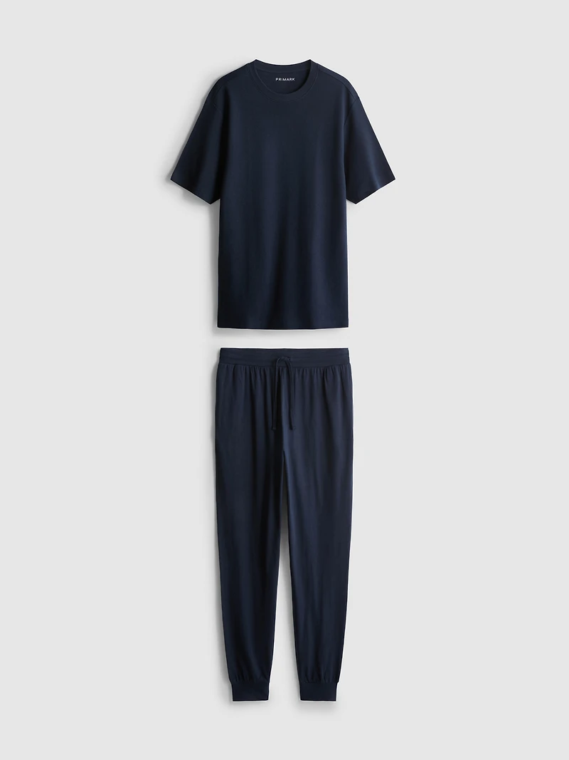Textured Long Pajamas