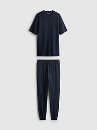 Textured Long Pajamas