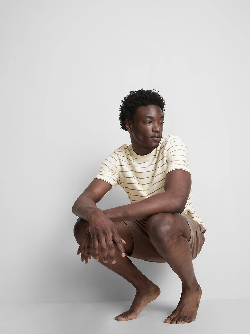 Textured Pajama Shorts