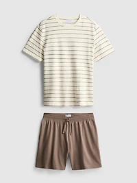 Textured Pajama Shorts