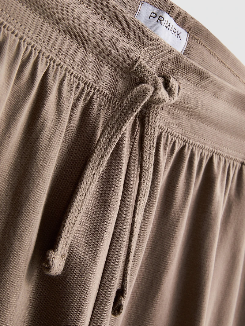 Textured Pajama Shorts