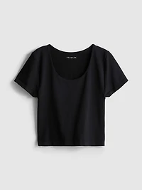 Super Soft Scoopneck Crop Top