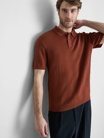 The Edit Knitted Polo Shirt