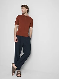 The Edit Knitted Polo Shirt