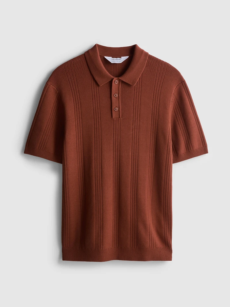 The Edit Knitted Polo Shirt