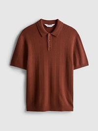 The Edit Knitted Polo Shirt