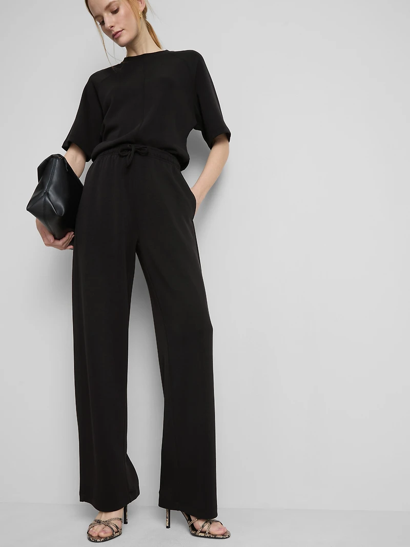 Wide Leg Drawstring Pants