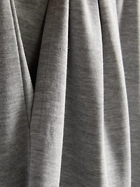 Cotton-Rich Wide-Leg Pleated Joggers