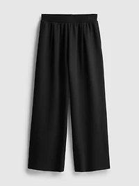 Cotton-Rich Wide-Leg Pleated Joggers
