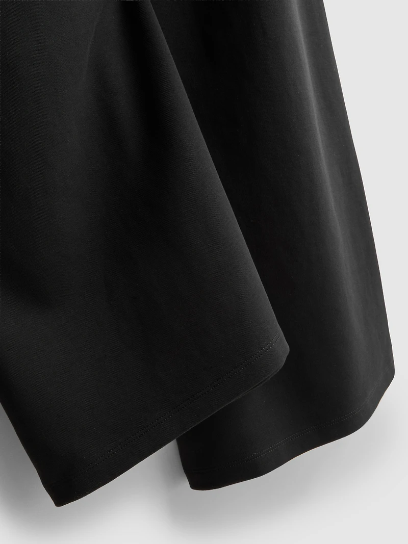 Cotton-Rich Wide-Leg Pleated Joggers