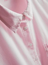 Woven Cotton Oxford Pajama Shirt