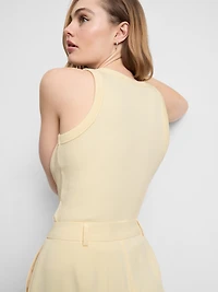 Cotton-Rich Ribbed Racerback Tank