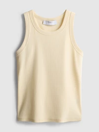 Cotton-Rich Ribbed Racerback Tank
