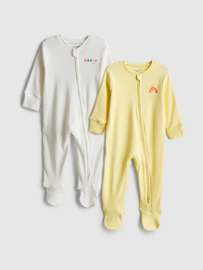 0-24mths | 2pk Zip-Up Sleepers