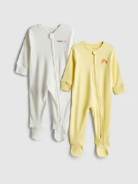 0-24mths | 2pk Zip-Up Sleepers