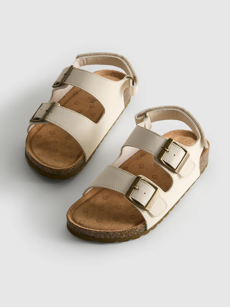 Double Buckle Strap Sandals