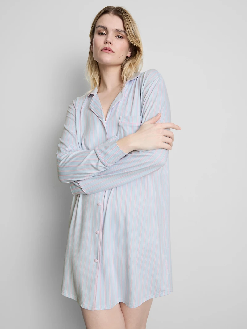 Striped Oversized Boyfriend Nightshirt
