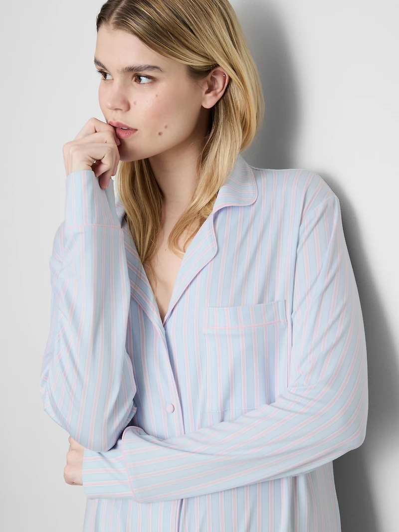 Striped Oversized Boyfriend Nightshirt