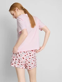 Hello Kitty Cotton Graphic Shorty Pajamas