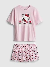 Hello Kitty Cotton Graphic Shorty Pajamas