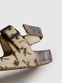 Printed Double-Buckle Strap Sandals