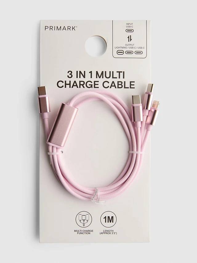 3 In 1 Multi Charge Cable