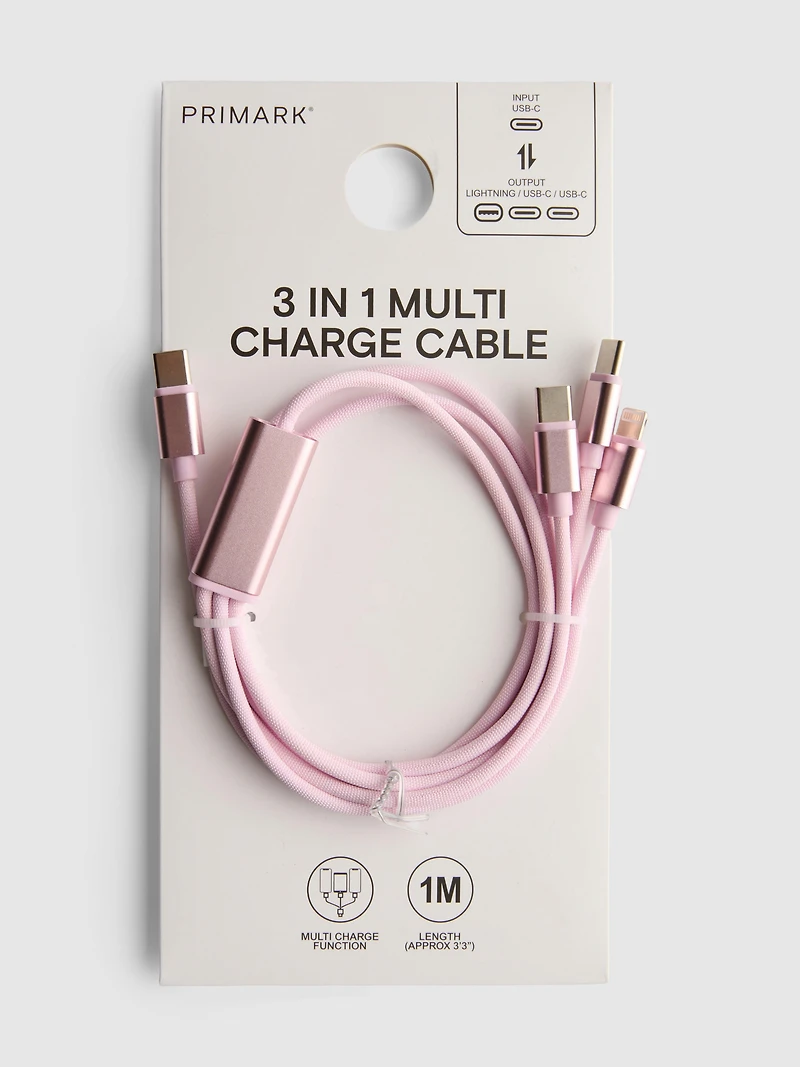 3 In 1 Multi Charge Cable