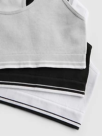 7-15yrs | 3pk Racerback Cropped Tops