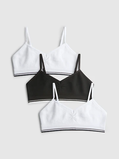 7-15yrs | 3pk Ribbed Crop Tops