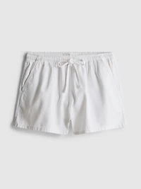 Cotton Denim Jogger Shorts