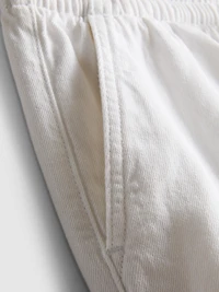 Cotton Denim Jogger Shorts