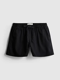 Cotton Denim Jogger Shorts