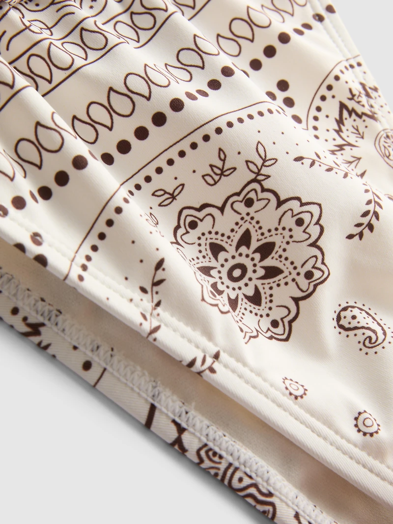 Printed Curtain Bikini Bottoms