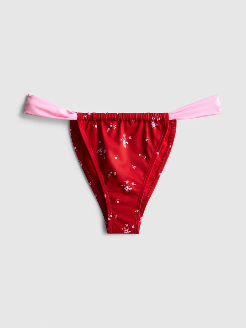 Printed Curtain Bikini Bottoms