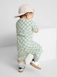 0-36mths | Check Pattern T-Shirt and Shorts Set