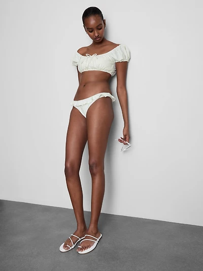 Broderie Frill Bikini Bottoms