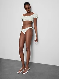 Broderie Frill Bikini Bottoms