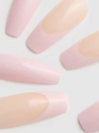 PS... Bow Coffin Gloss False Nails