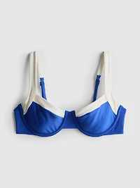 Contrast Sweetheart Underwired Bikini Top
