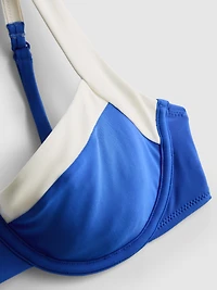 Contrast Sweetheart Underwired Bikini Top