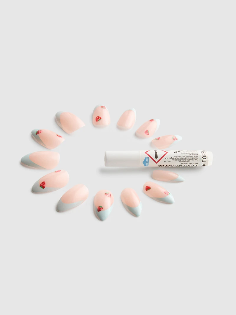 24pk Pointed Gloss False Nails