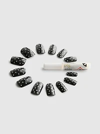 PS... Polka Dot Square Gloss False Nails