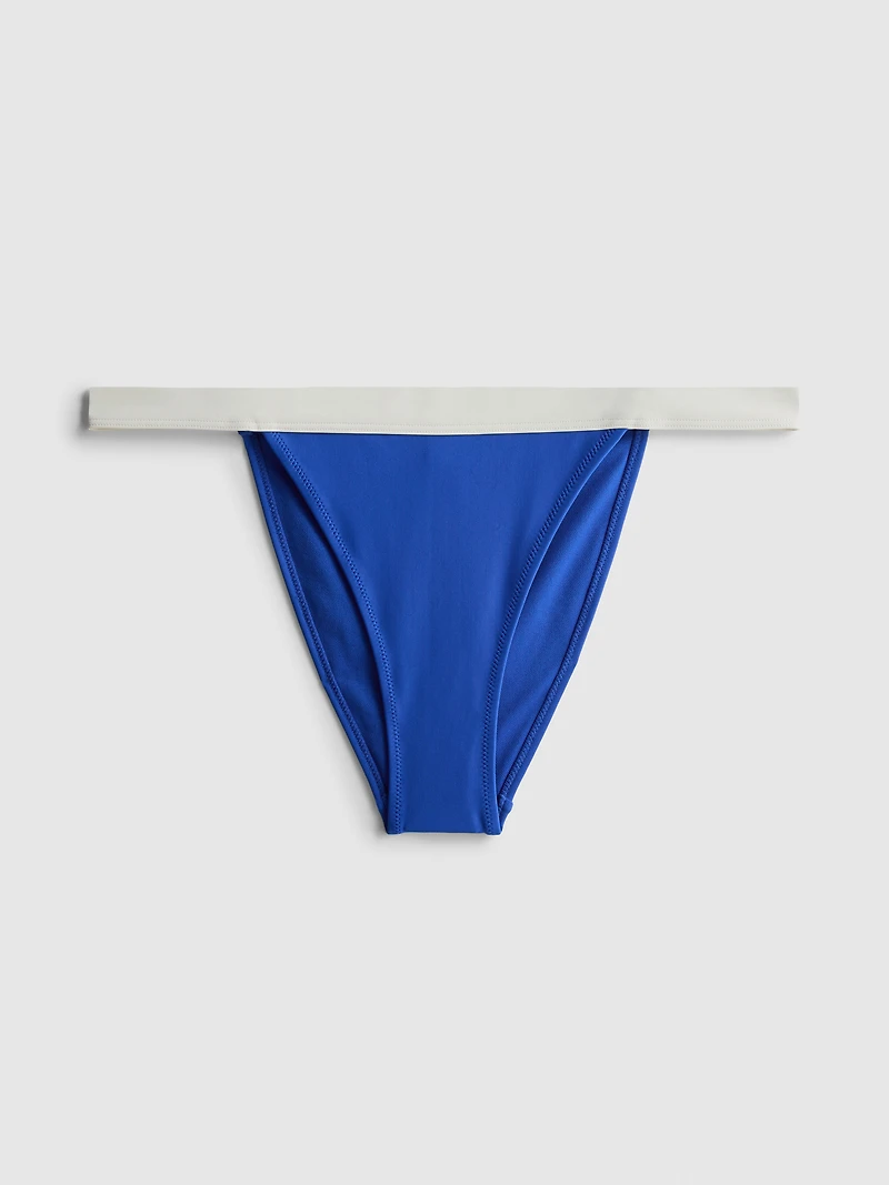 Contrast Band Bikini Bottoms