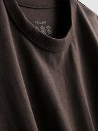 Boxy Crew Neck Cotton Tee